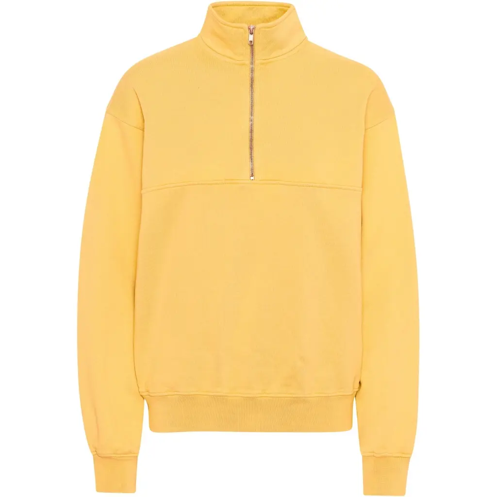 5602991061456 - Sweatshirt 1 4 Reißverschluss Organic lemon yellow