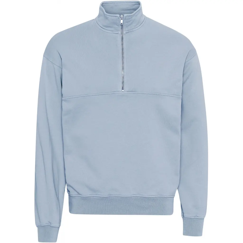 Felpa 1/4 zip  Organic powder blue