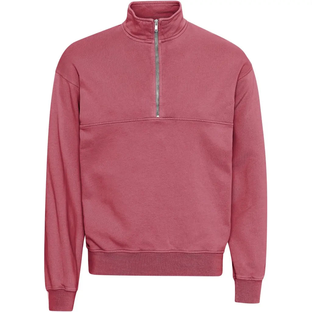 Sweatshirt 1/4 Reißverschluss Colorful Standard Organic raspberry pink