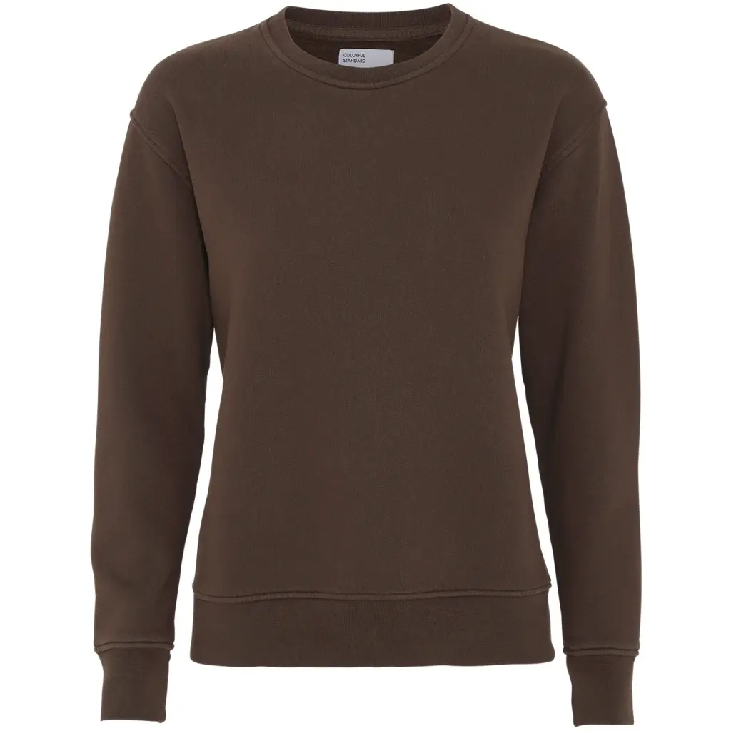 Image of Pullover mit Rundhalsausschnitt Frau Colorful Standard Classic Organic coffee brown