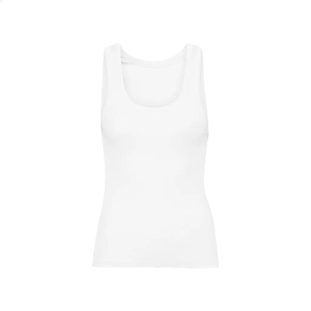 5602991039394 - Geripptes Tanktop Damen Organic optical white