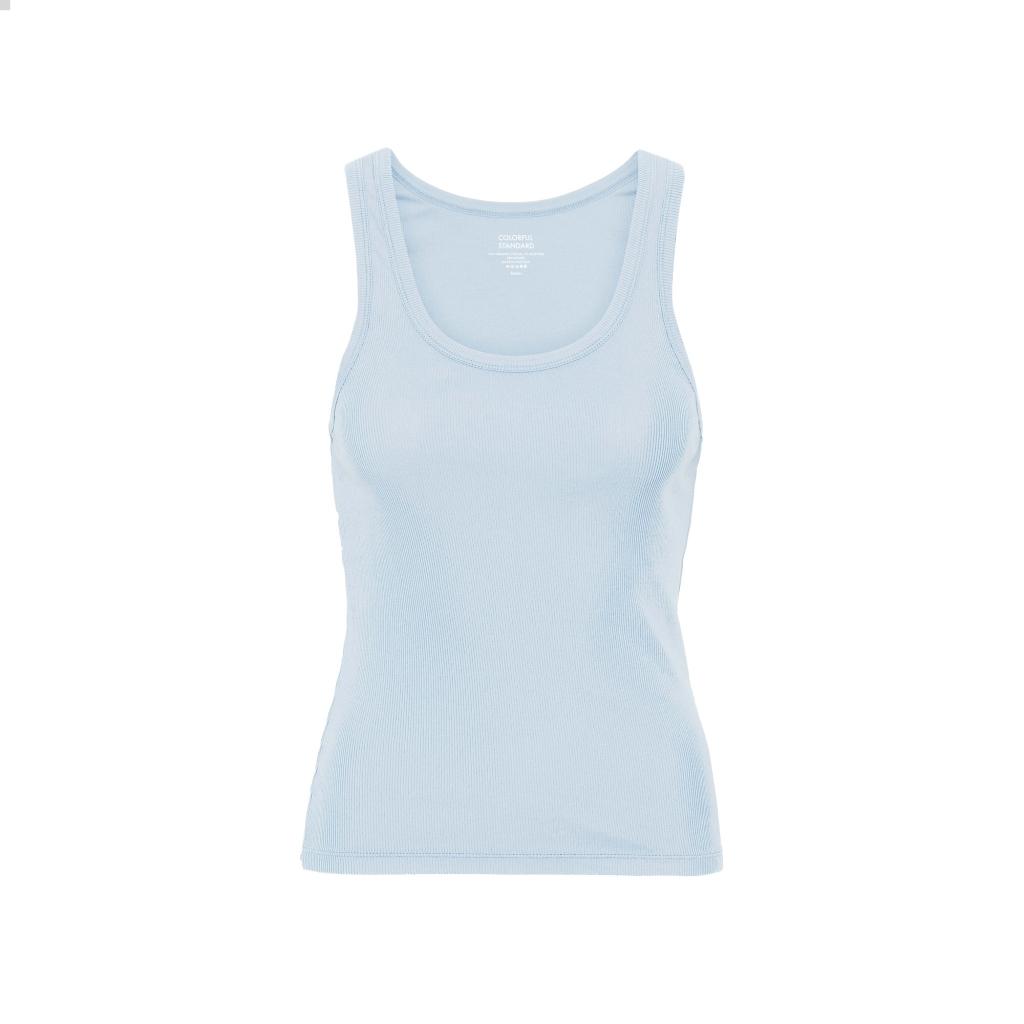 5602991039592 - Geripptes Tanktop Damen Organic powder blue