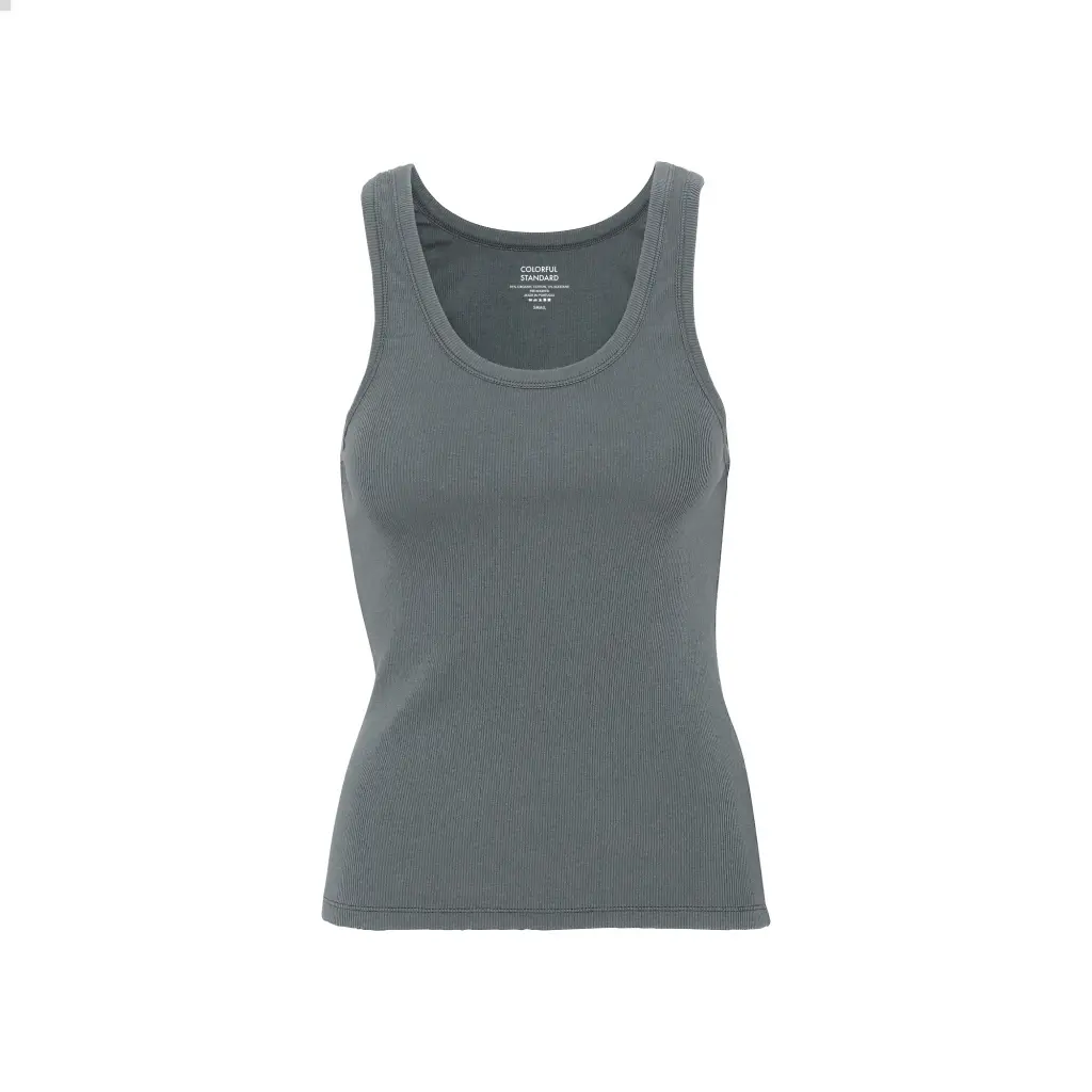 5602991040000 - Geripptes Tanktop Frau Organic storm grey