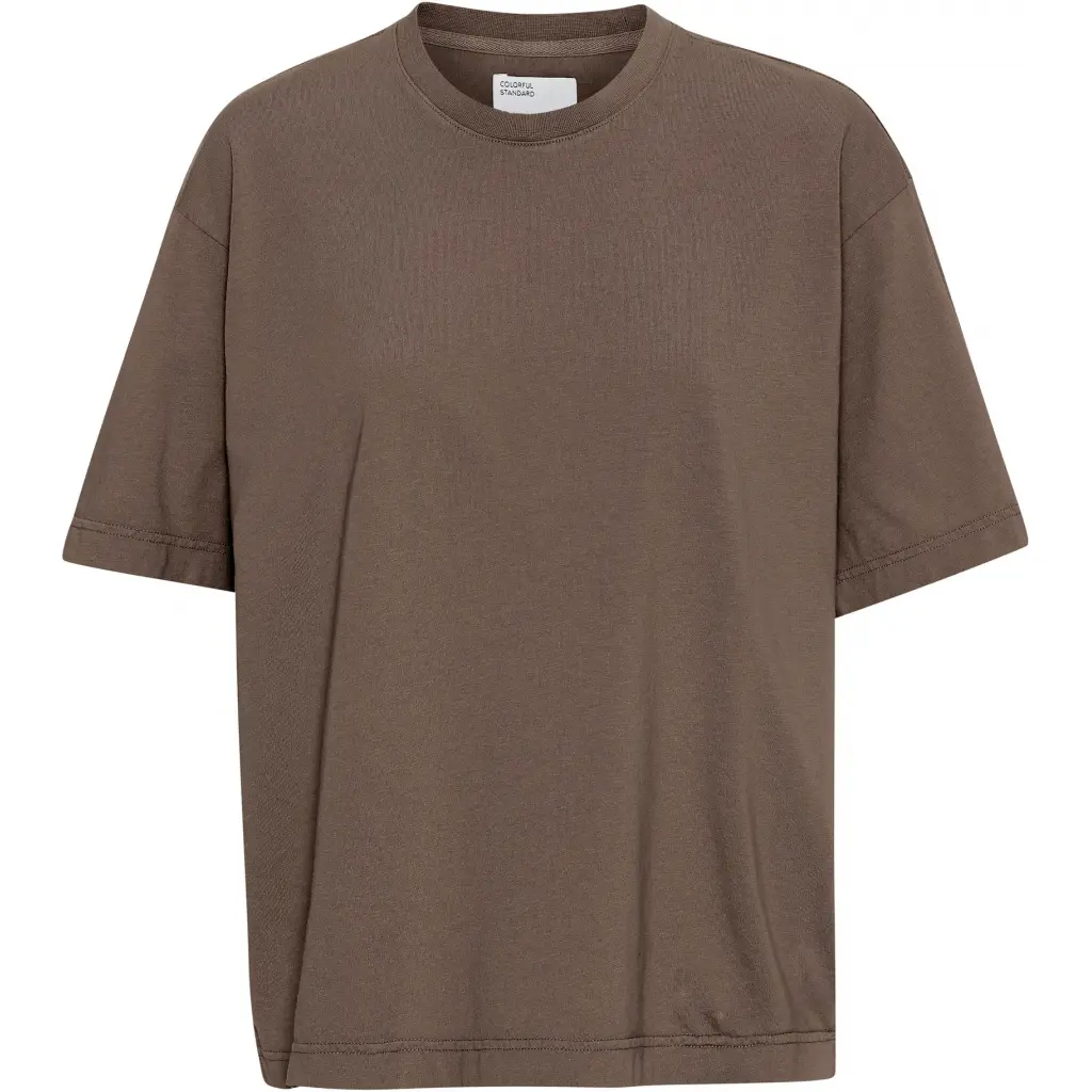 5602991066796 - T-Shirt Frau Organic oversized cedar brown