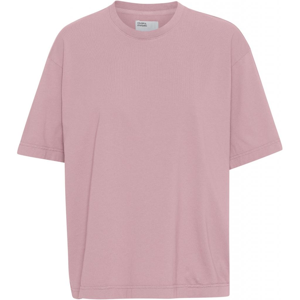 5602991054120 - T-Shirt Frau Organic oversized faded pink