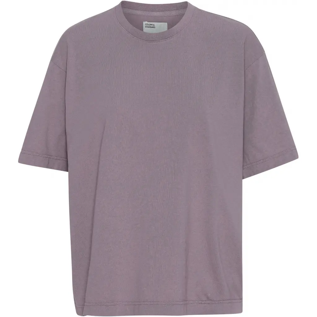 Colorful Standard Women's Violet T-Shirt Organic Oversized Purple Haze