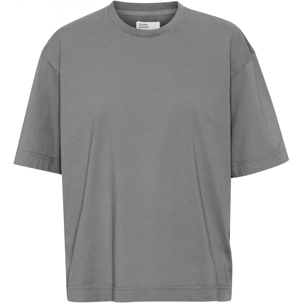 T-Shirt Damen Colorful Standard Organic oversized storm grey