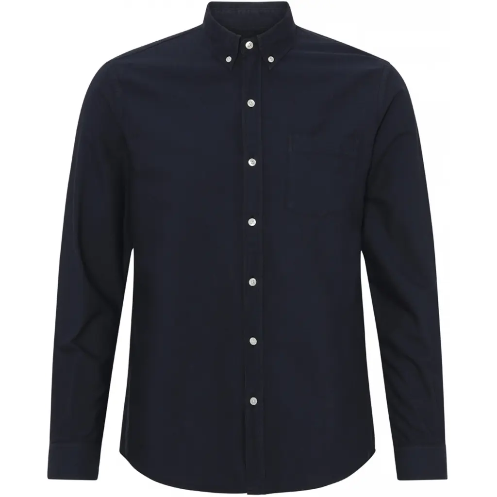 5602991019990 - Classic Organic Oxford Button Down Shirt Navy Blue