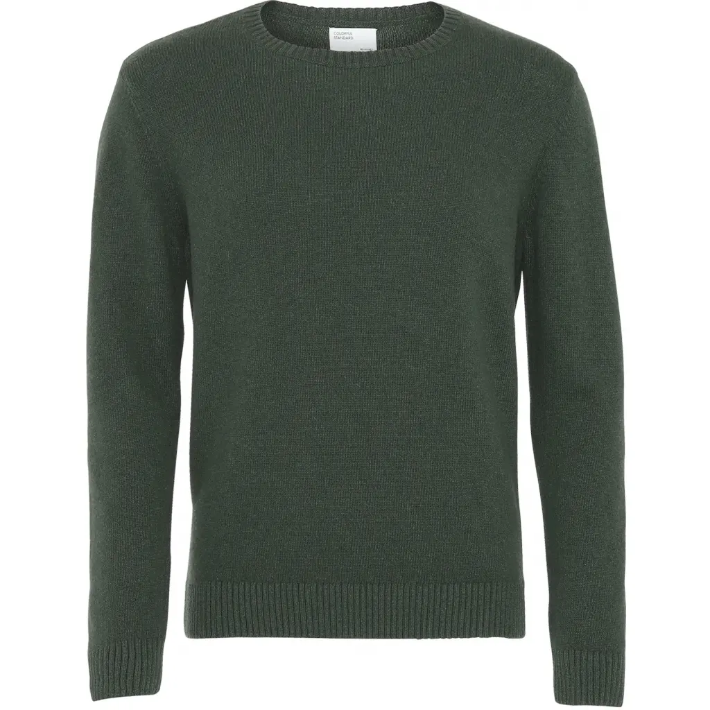5602991019396 - Pullover mit Rundhalsausschnitt aus Wolle Classic Merino emerald green 5602991019396 - Pullover mit Rundhalsausschnitt aus Wolle Classic Merino emerald green