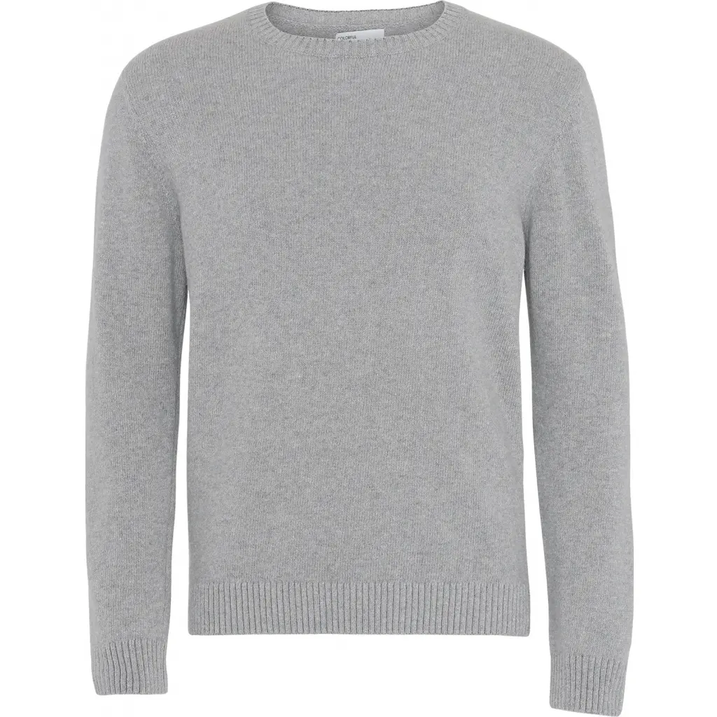 5602991012717 - Pullover mit Rundhalsausschnitt aus Wolle Classic Merino heather grey