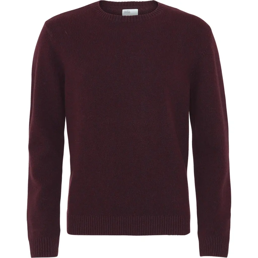 5602991013066 - Pullover mit Rundhalsausschnitt aus Wolle Classic Merino oxblood red