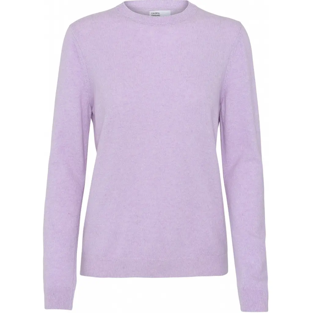 5602991014216 - Pullover mit Rundhalsausschnitt aus Wolle Frau light merino soft lavender