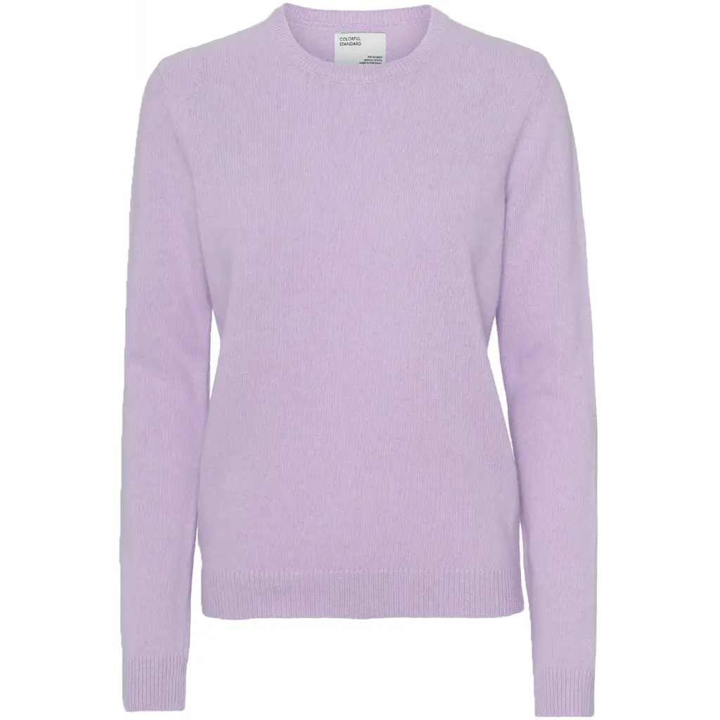 Maglione girocollo in lana da donna  Classic Merino soft lavender