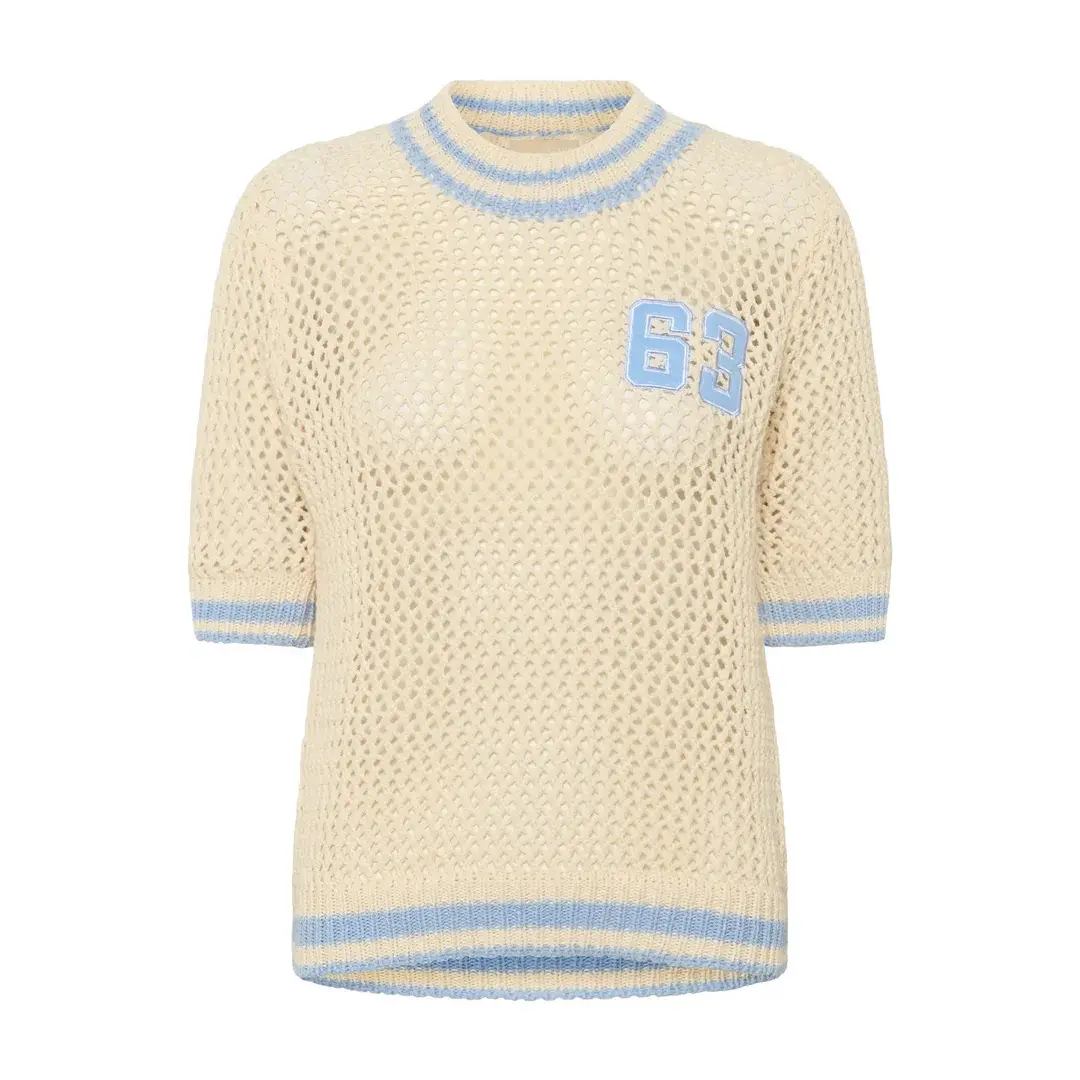 Women's short-sleeved sweater CULTURE Alika Crochet