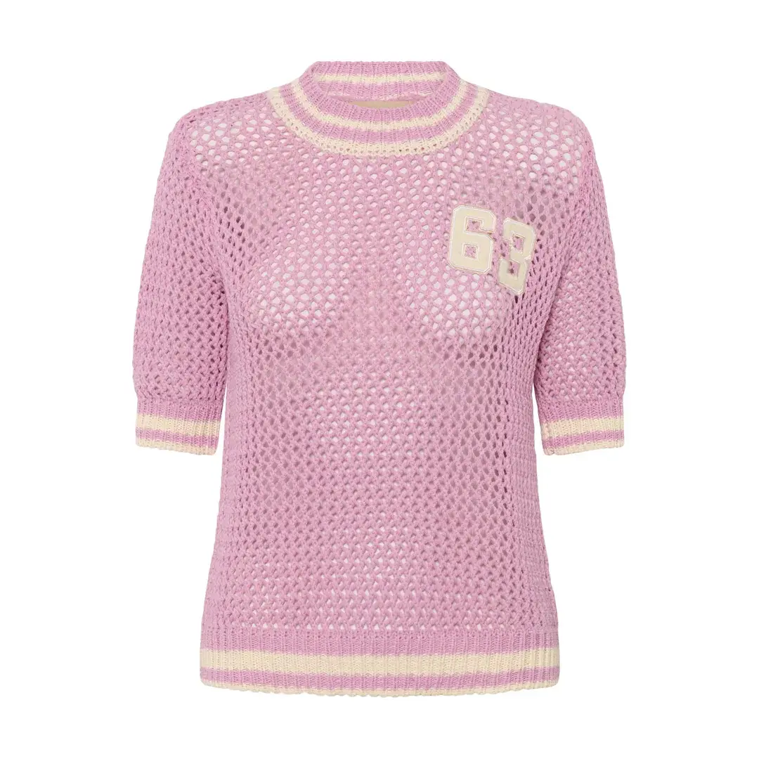 Pullover mit kurzen Ärmeln, Damen CULTURE Alika Crochet