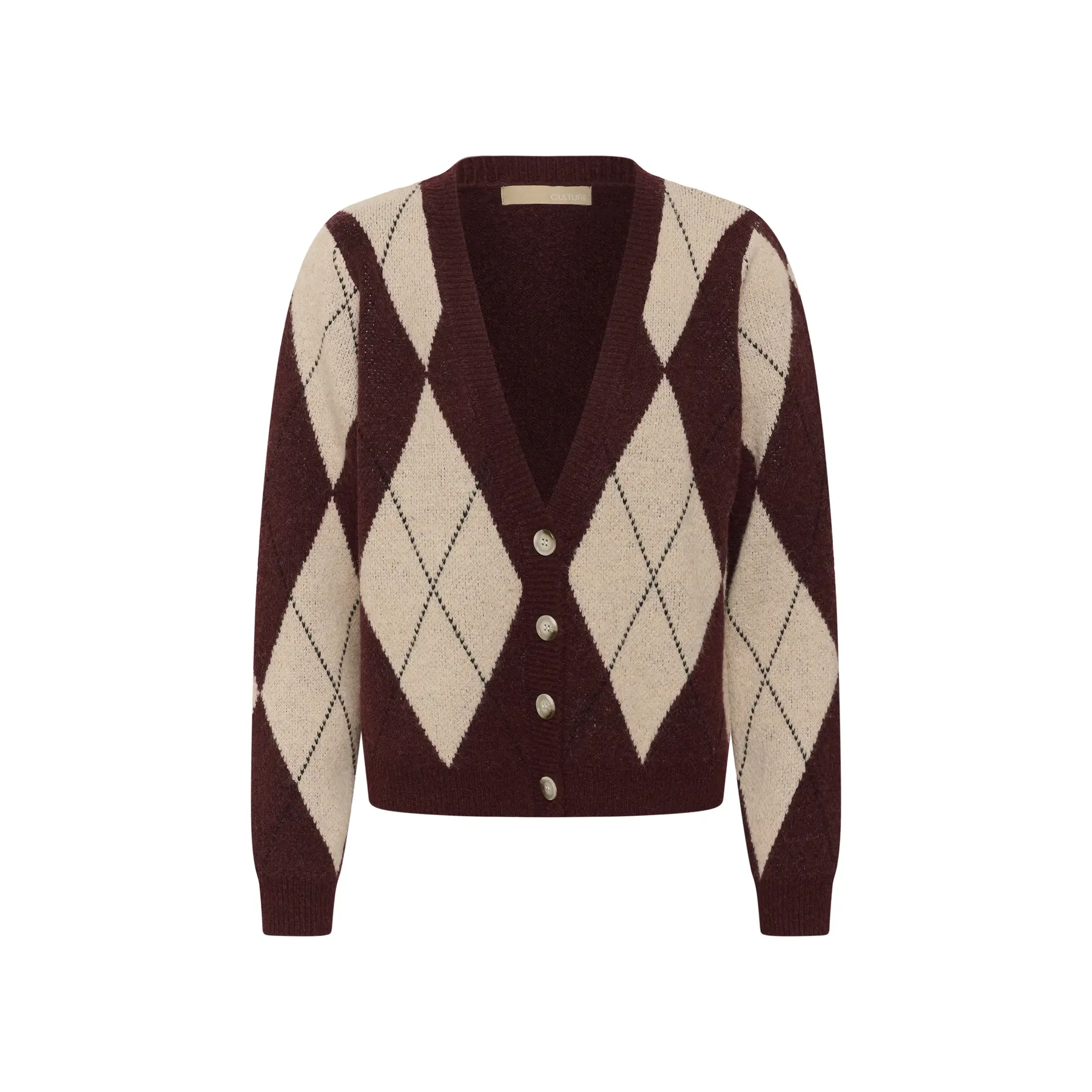 Strickjacke, Damen CULTURE Argyle