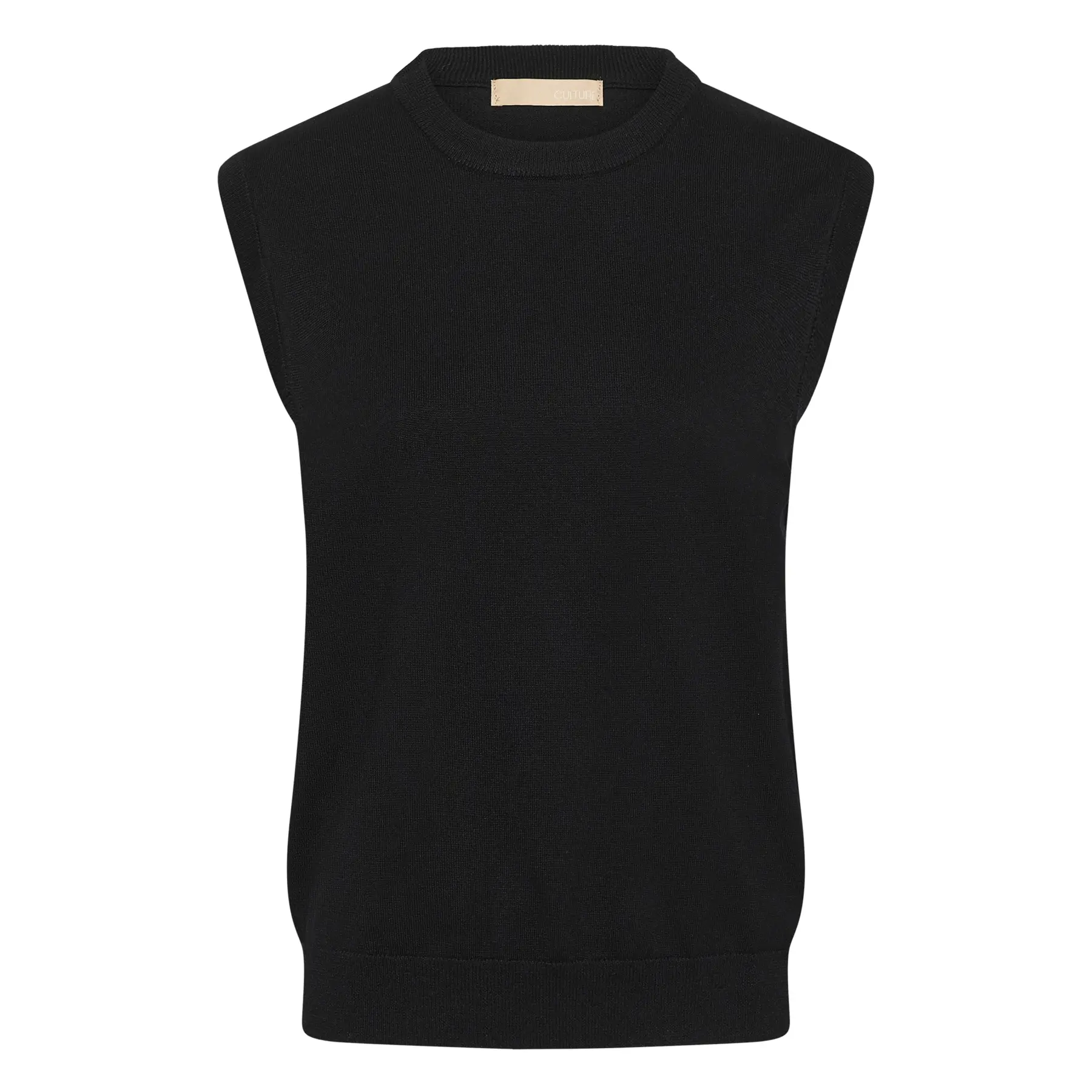 Culture Women's Noir Sleeveless Jacket For Cusandi Annemarie
