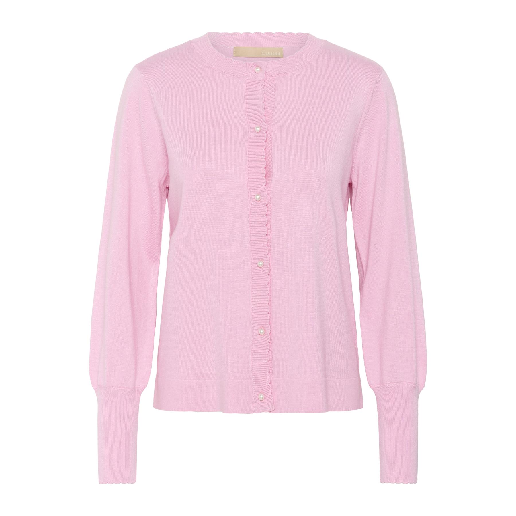 5715576243205 - Damenstrickjacke mit Wellensaum CULTURE Annemarie Solid