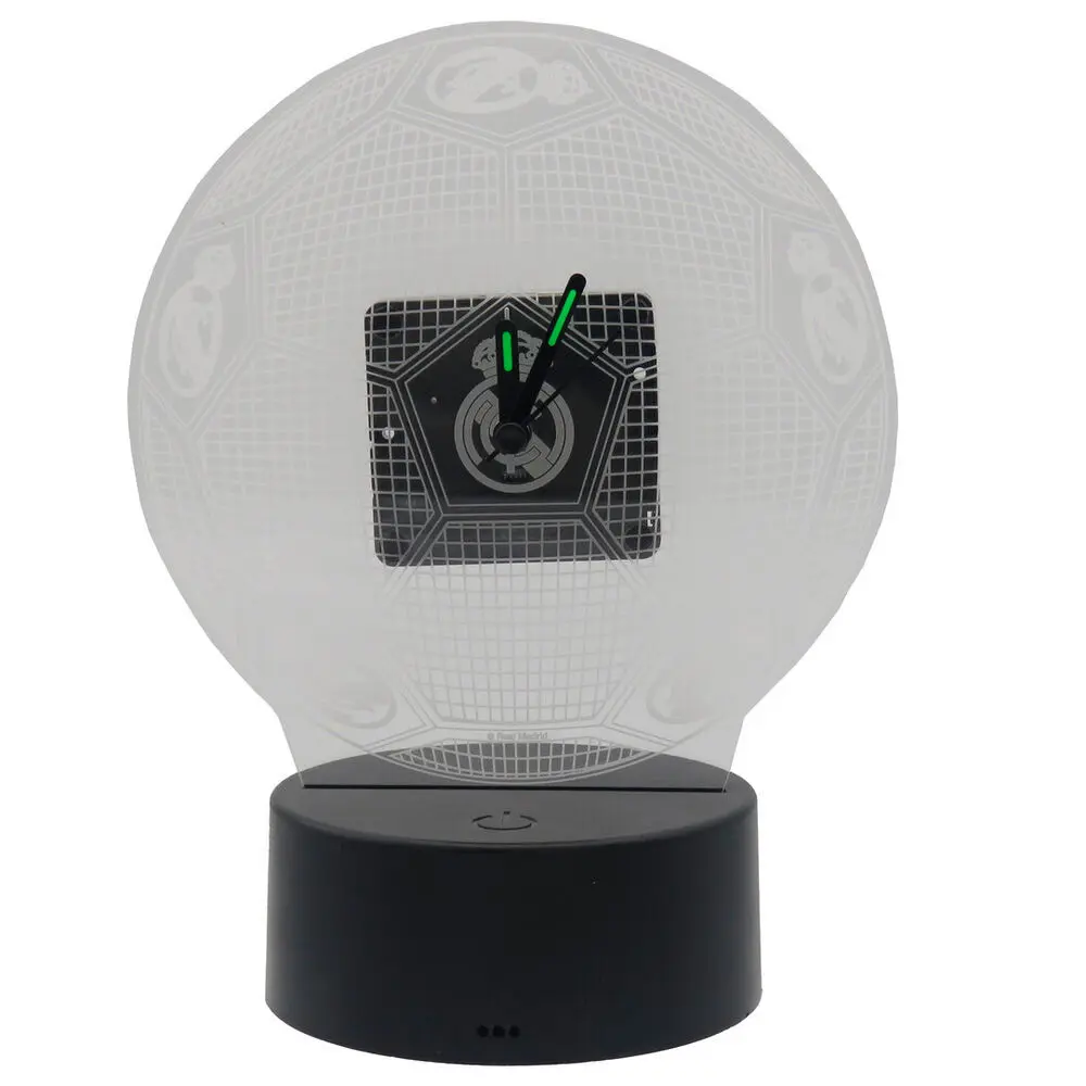 Cyp Brands Blanc Led Methacrylate Clock Real Madrid