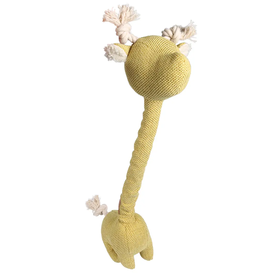 D&D Home Jaune Plush Toy For Dog Chenille George