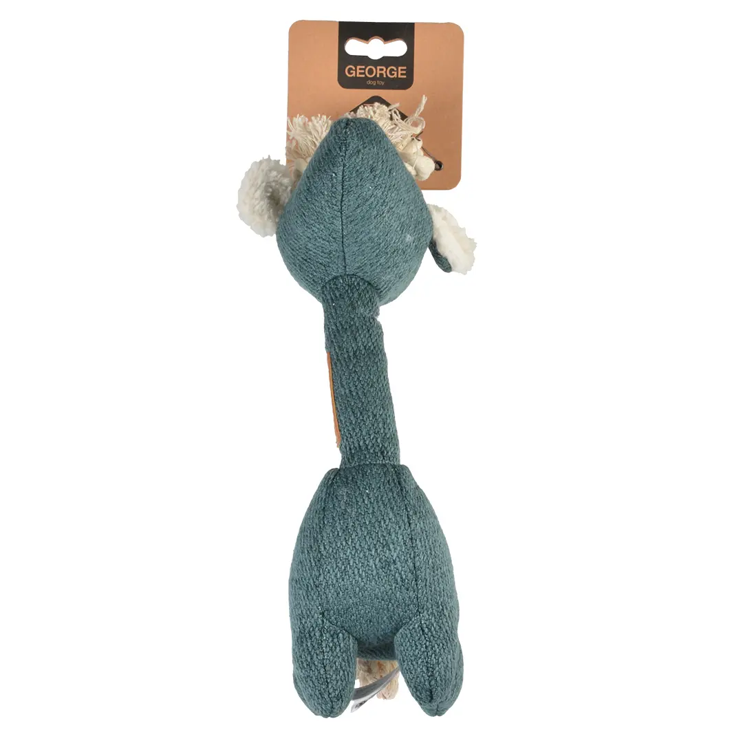 D&D Home Bleu George Plush Chenille Toy For Dogs