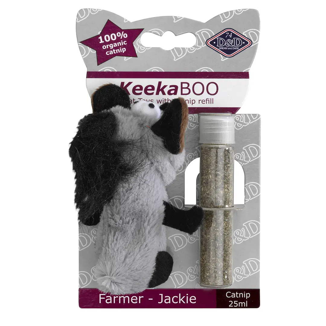 D&D Home Marron Plush Toys For Cats Farmer Jackie