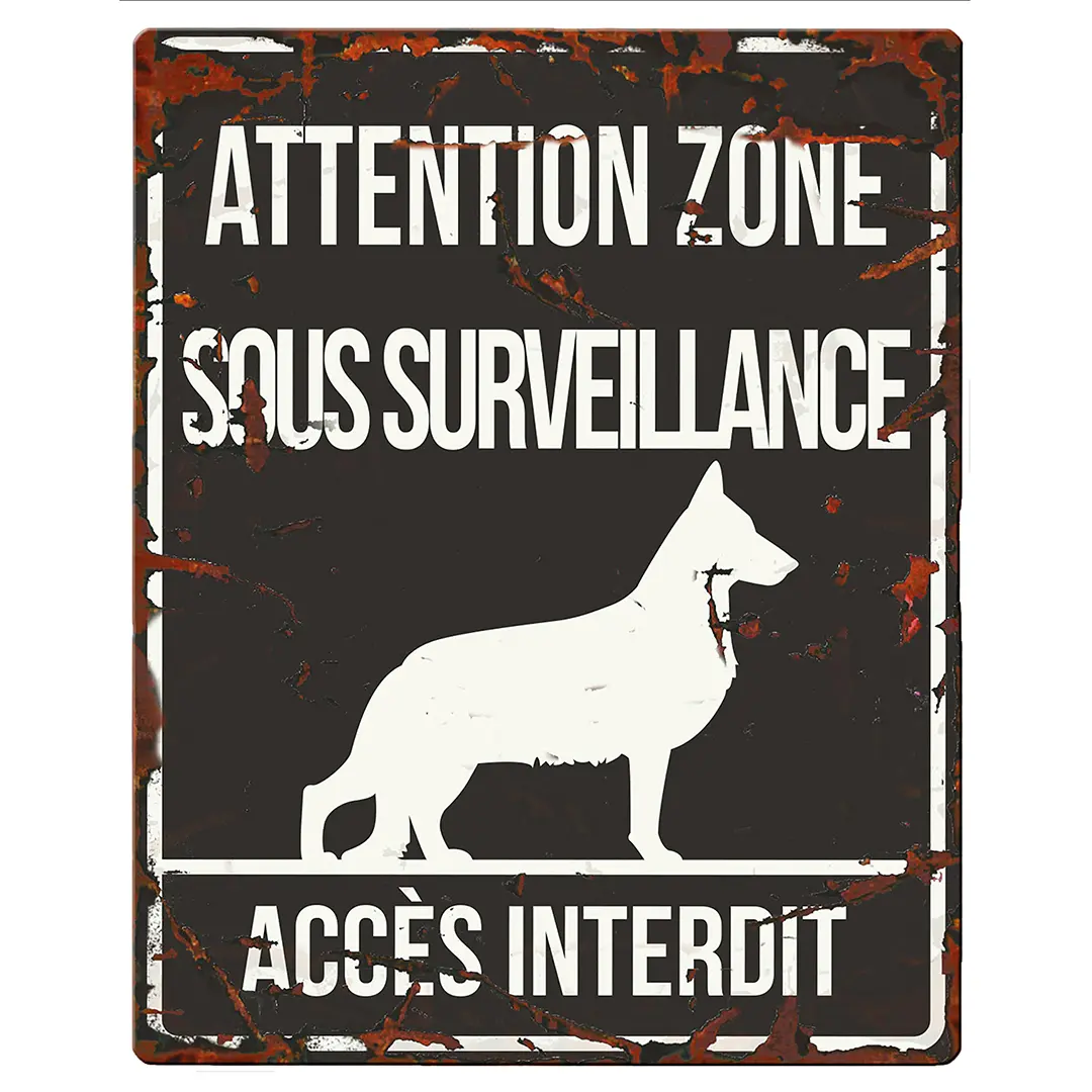 Meilleurs prix pour Panneau d'affichage d'avertissement D&D Home German Shepherd F
