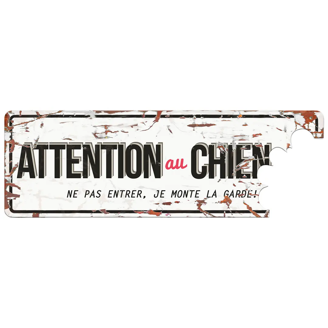 Meilleurs prix pour Plaque attention au chien