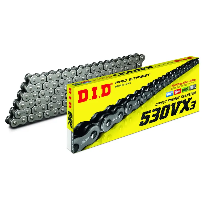 Ritzelkette für Motorräder D.I.D VX3 530VX3 X-Ring 530