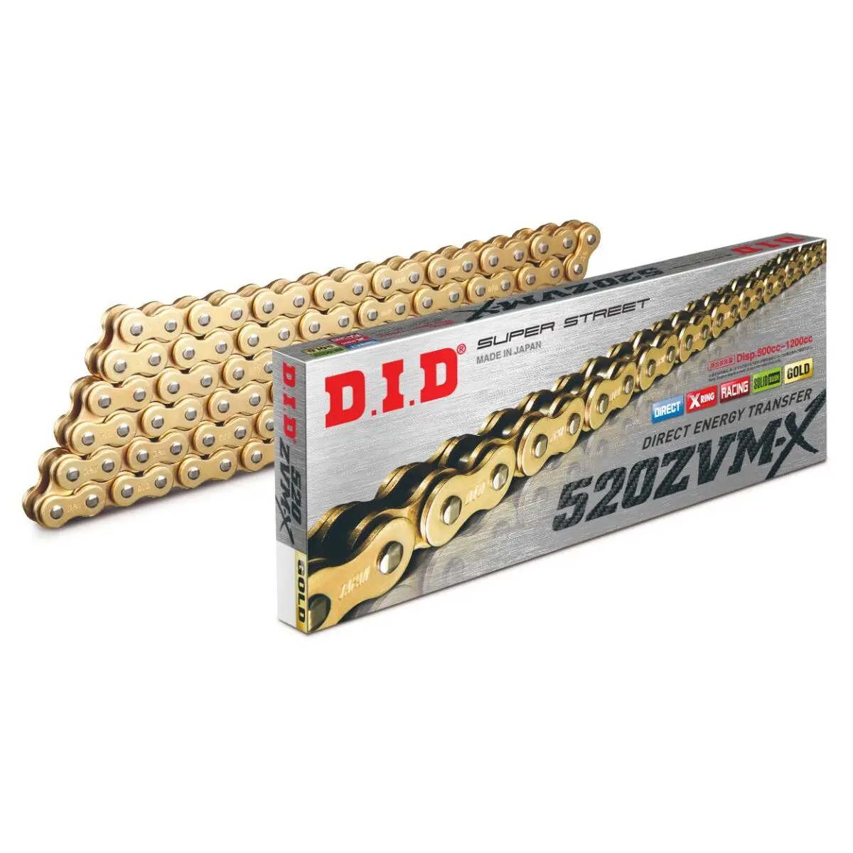 Rollenkette Motorrad D.I.D 520Zvm-X(G&G) X 108 Mail. Zj