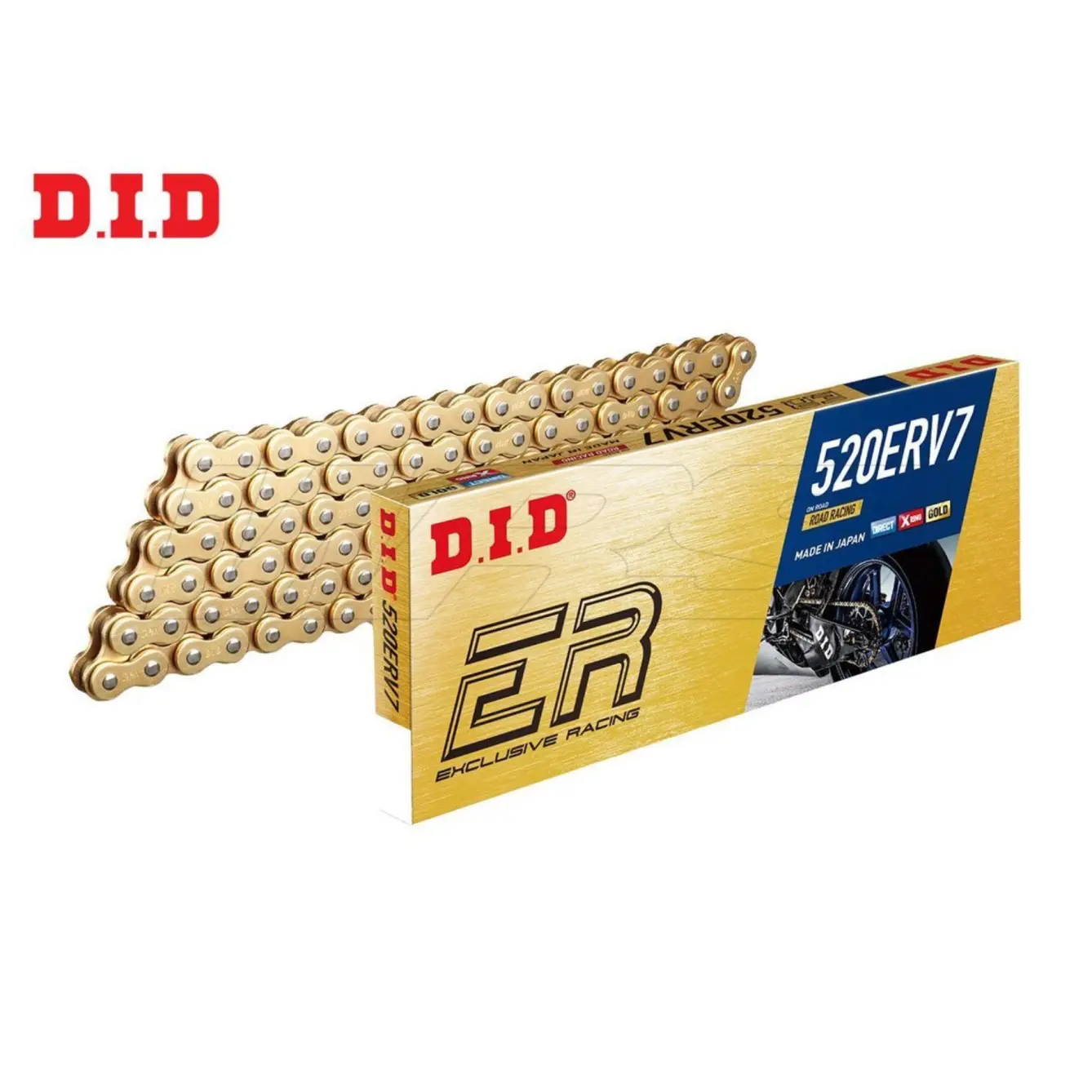 Rollenkette Motorrad D.I.D 520Erv7(G&G) X 120 Mail. Zj