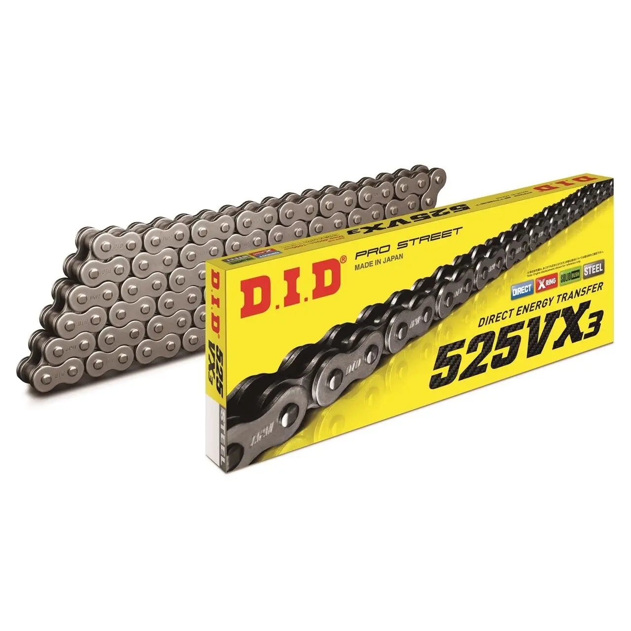 Rollenkette Motorrad D.I.D 525Vx(B&B) X 108 Mail. Zj