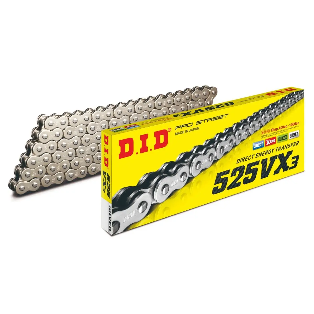 Rollenkette Motorrad D.I.D 525Vx3(S&S) X 104 Mail. Zj