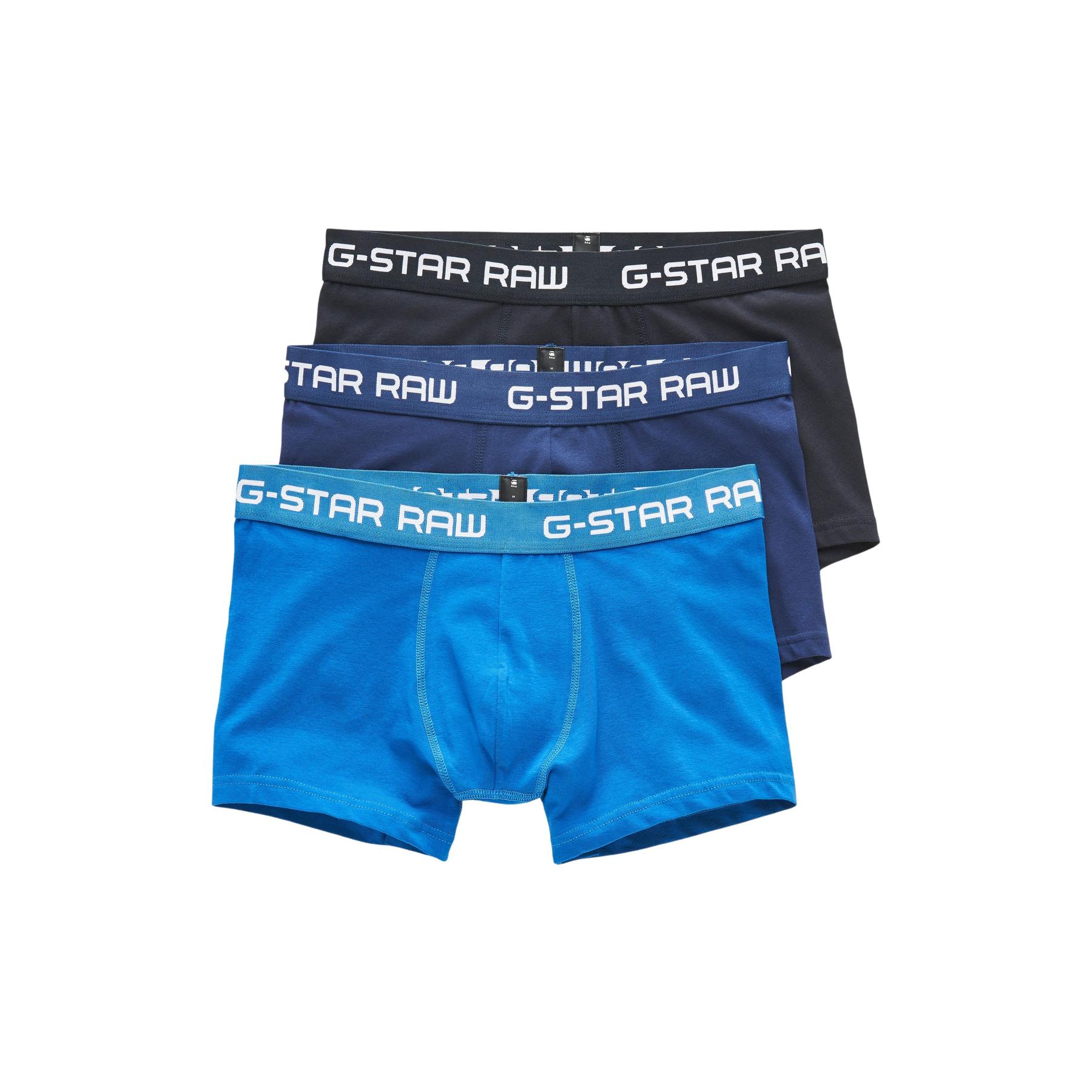 8719366706243 - Classic Trunks 3-Pack - Mittelblau - Herren 8719366706243 - Classic Trunks 3-Pack - Mittelblau - Herren