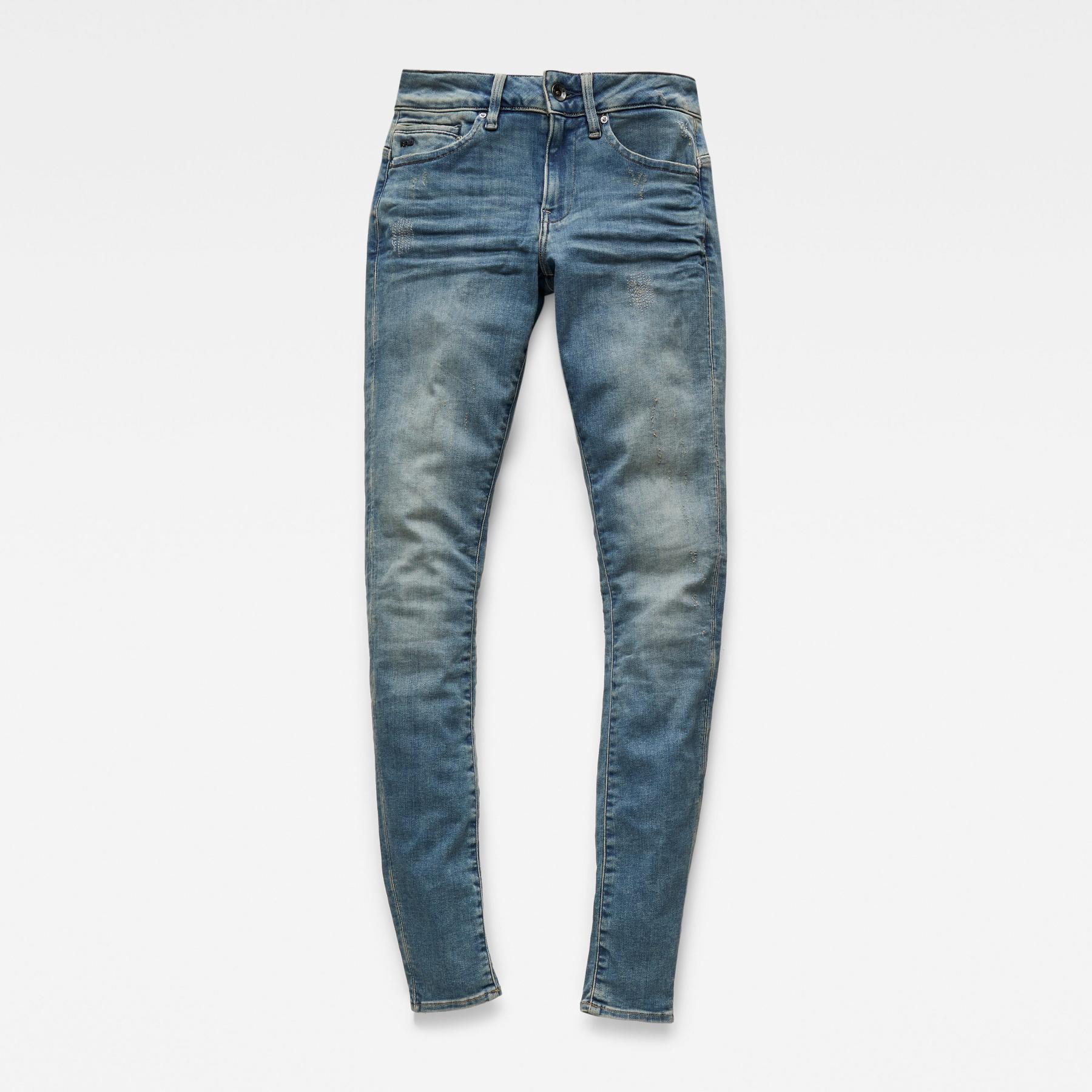 8719768106788 - Midge Zip Mid Skinny Jeans - Mittelblau - Damen 8719768106788 - Midge Zip Mid Skinny Jeans - Mittelblau - Damen