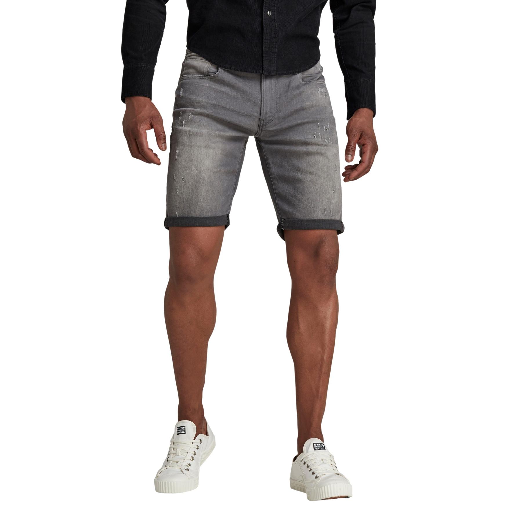 8719369169076 - 3301 Slim Short - Grau - Herren
