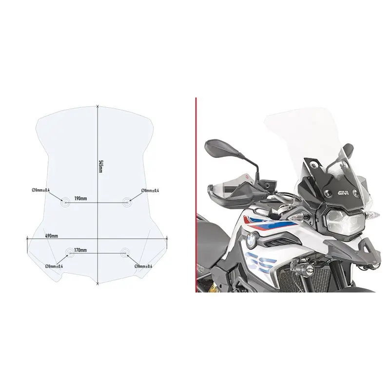 Bulle Motorrad Givi Bmw F 850 Gs (2018 À 2021)