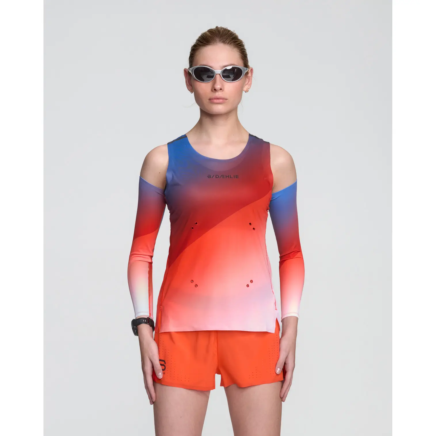 Daehlie Sportswear Women's Orange Tank Top Elite Air