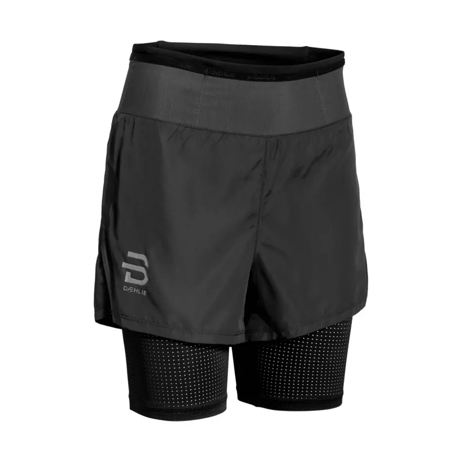 Daehlie Sportswear Women's Gris 2-In-1 Shorts Athlete