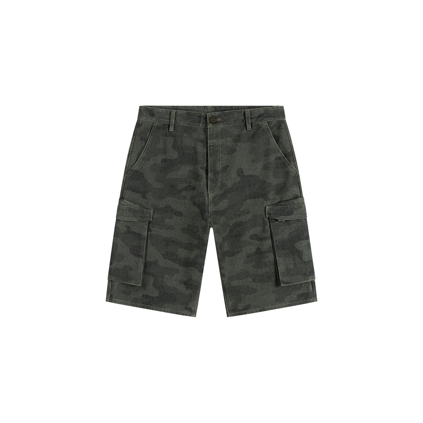 Pantaloni cargo corti  Camo