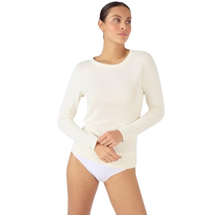 3616282580641 - Damen T-Shirt mit feiner Rippstruktur Thermolactyl Sensitive