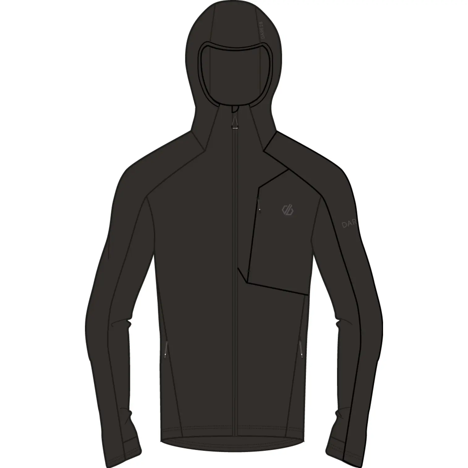 Kapuzenshirt Dare 2B Heat Weave Stretch
