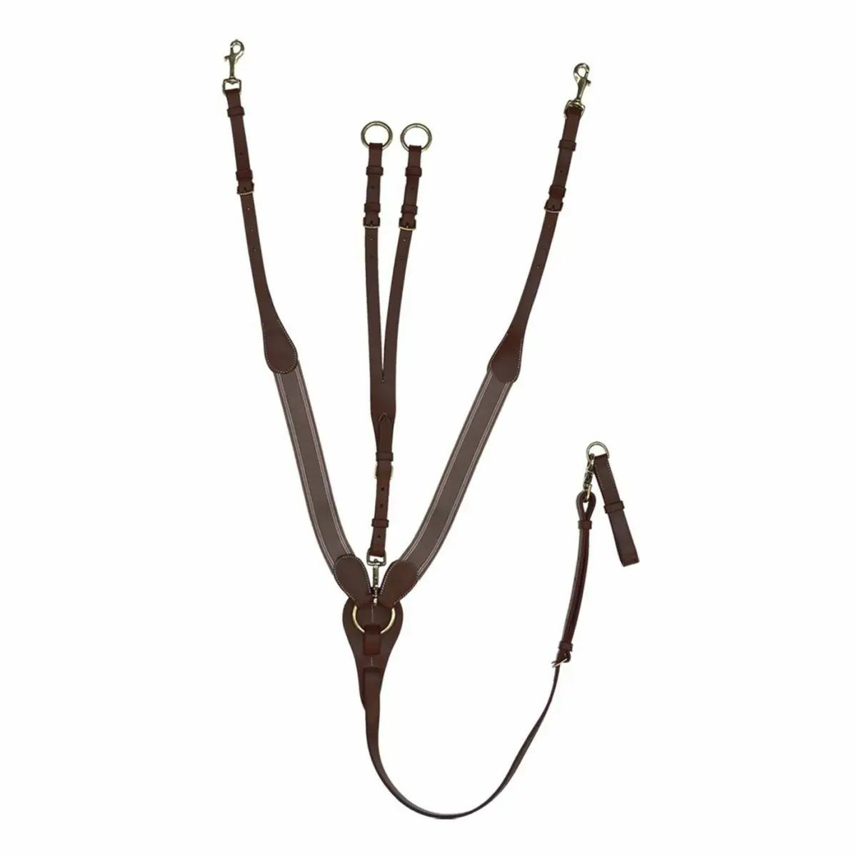 Daslö Marron Hunting Collar For Horse And Martingale In Y With Elastic