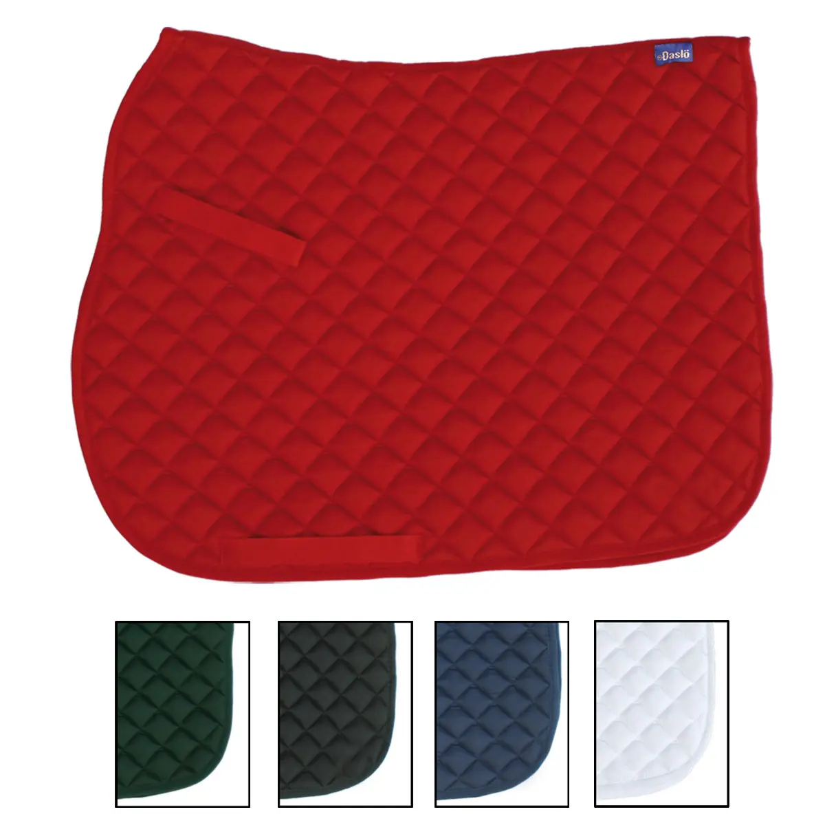Daslö Noir Saddle Pad For Horse In Stitched Cotton