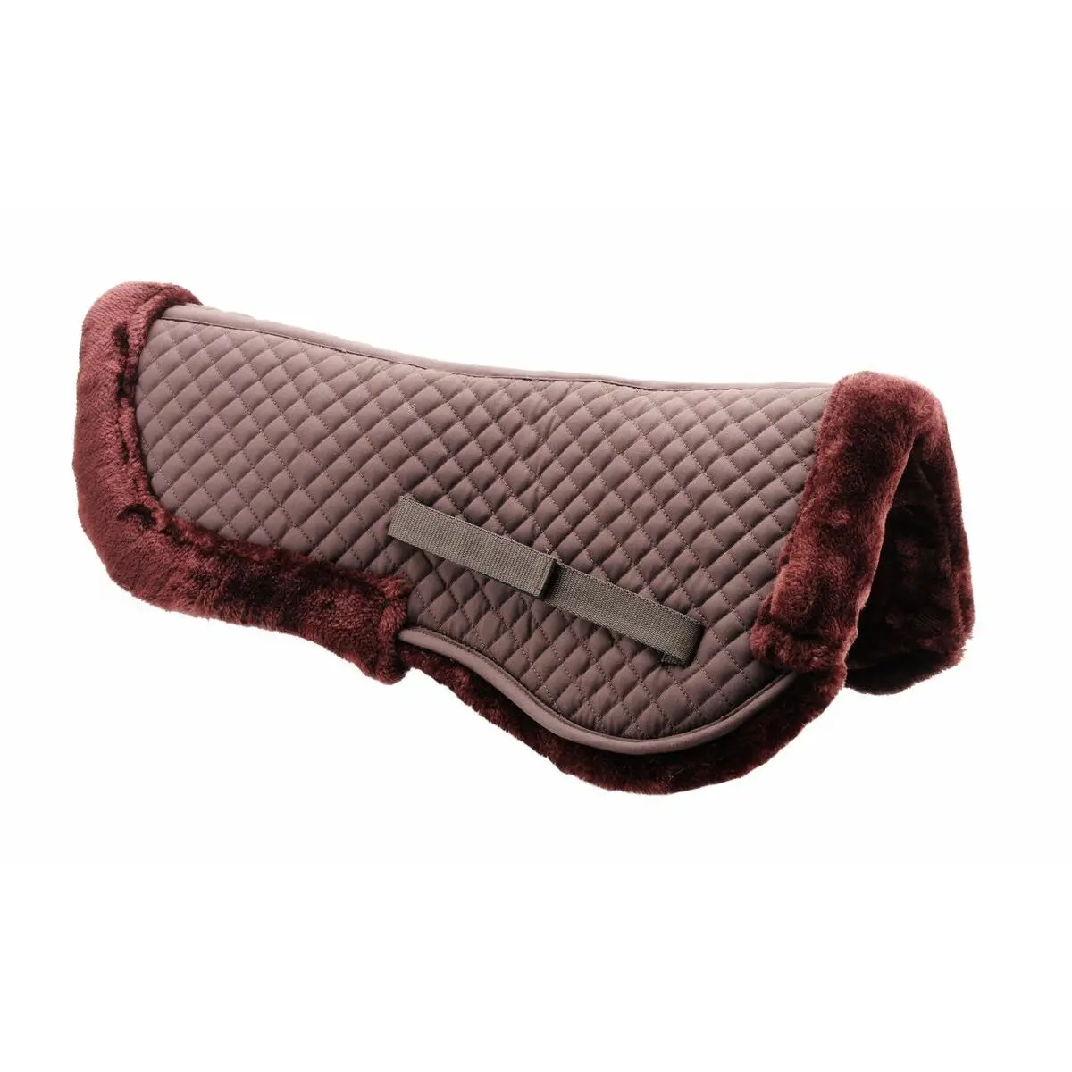 Daslö Marron Saddle Pad Faux Lambskin