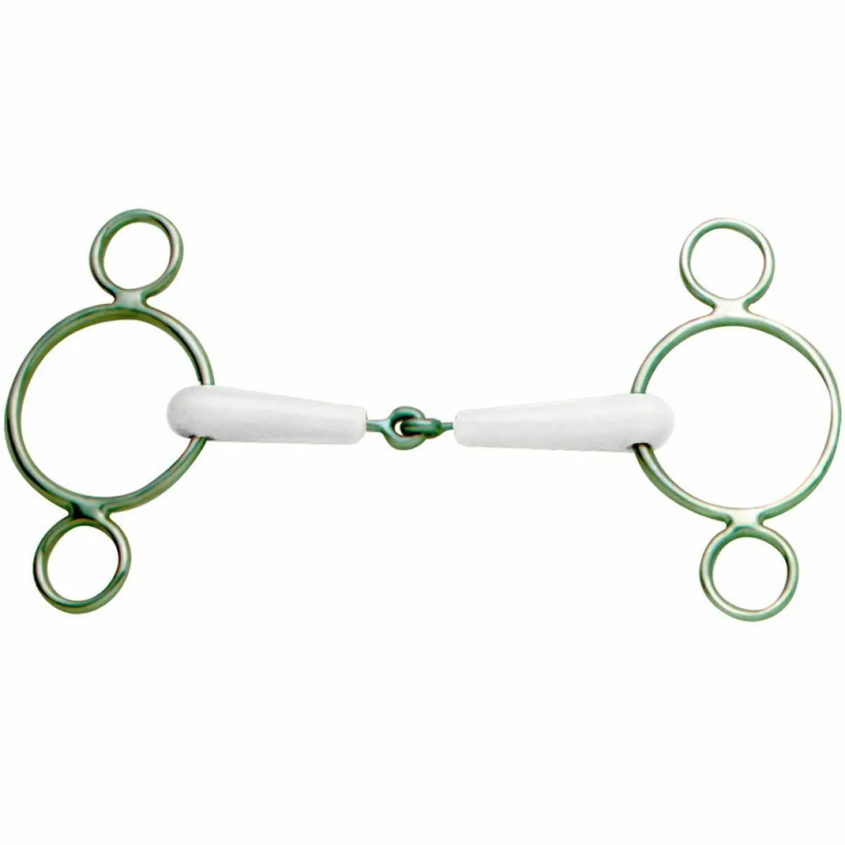 Comparer les prix de Mors pessoa pour cheval à 3 anneaux gout menthe Daslö