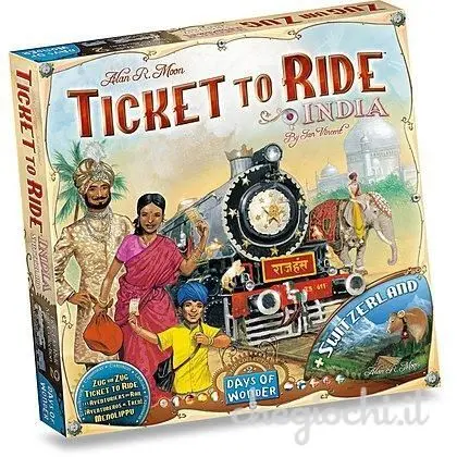 Gesellschaftsspiele Days of Wonder Les Aventuriers du Rail : Inde & Suisse