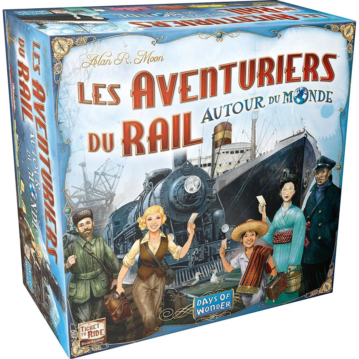 0824968720226 - Brettspiel Die Abenteuer des Schienenverkehrs rund um die Welt Days of Wonder