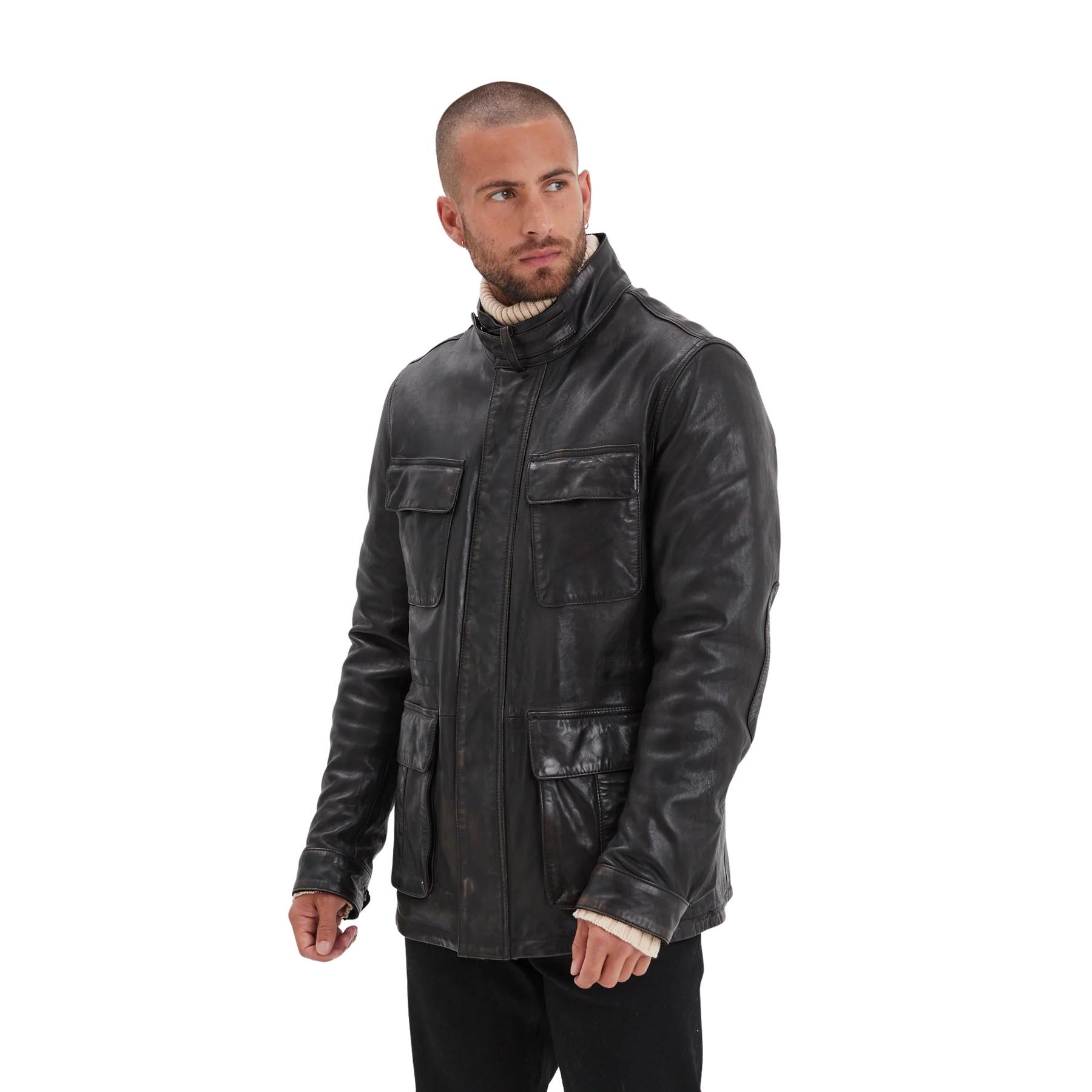 3665653903961 - Lederjacke Salemi