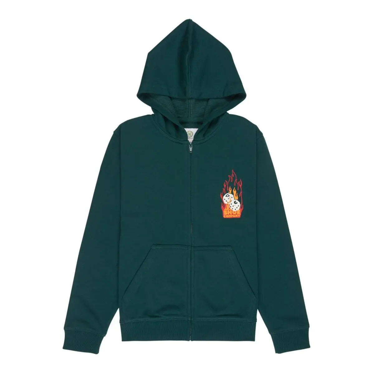 Kinder Kapuzenpullover mit Reißverschluss DC Shoes Burning Dice